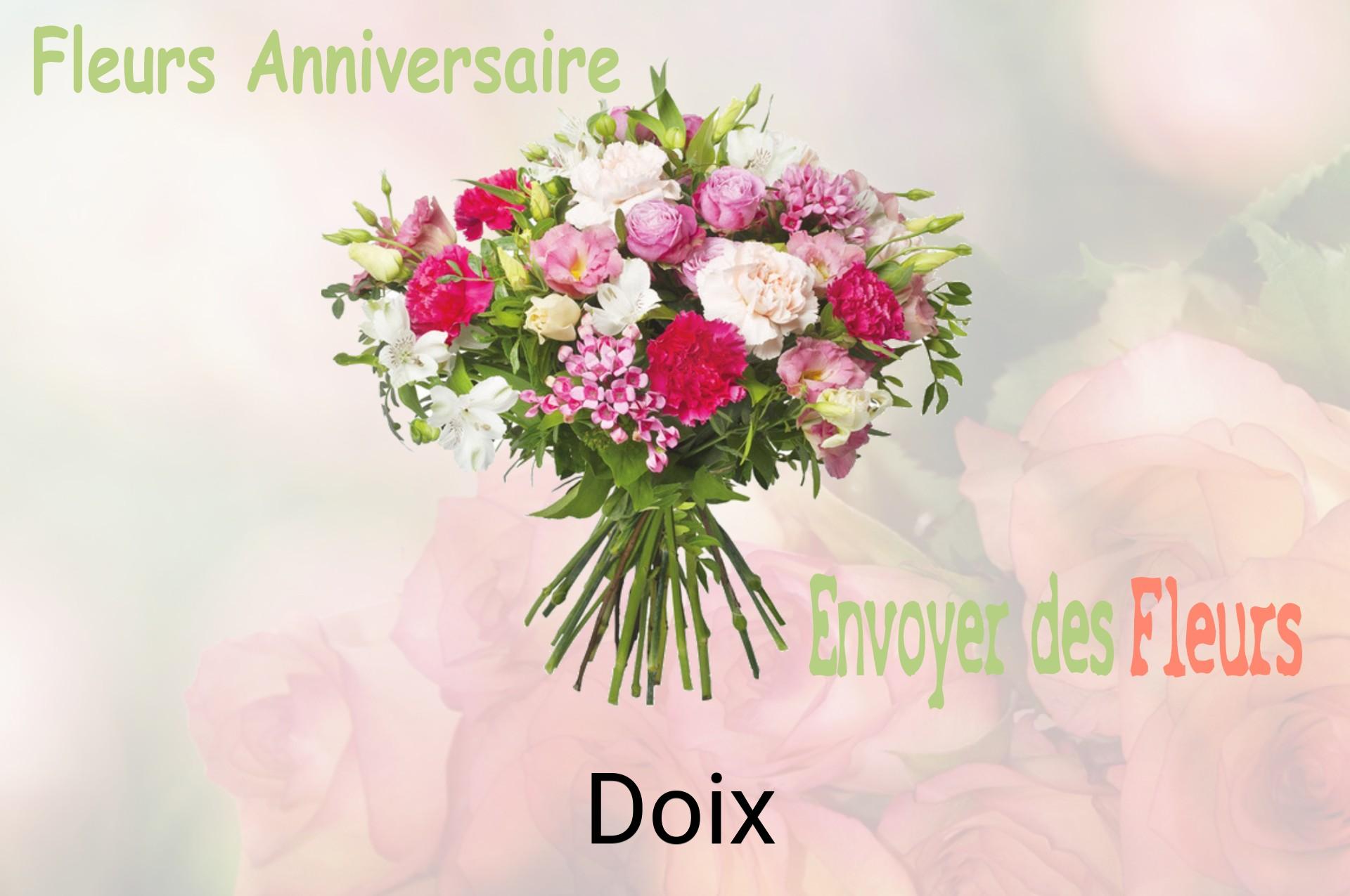Bouquet de fleurs d’anniversaire livré à Doix